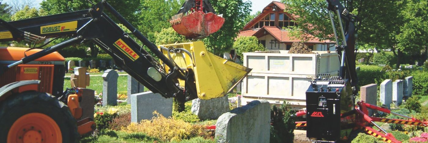 The ideal cemetery excavator